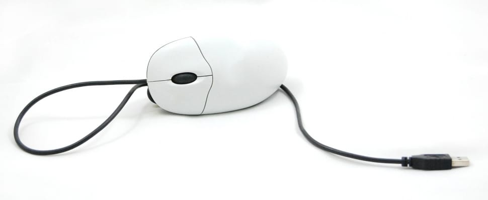 white and black computer mouse preview