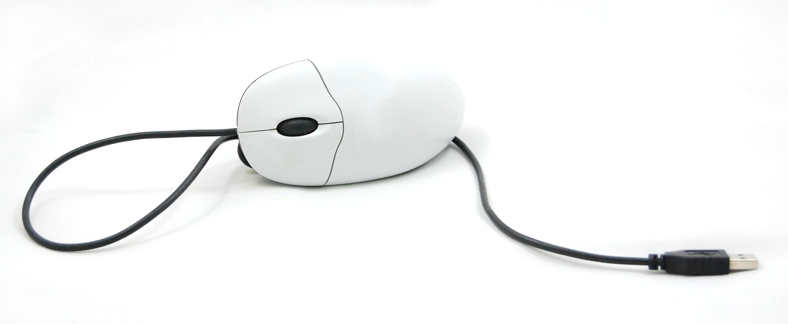 white and black computer mouse