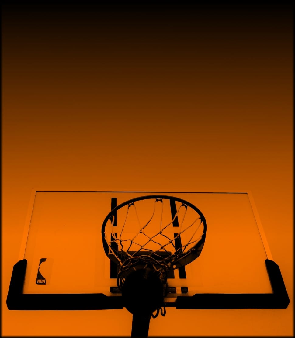 black and white basketball hoop preview