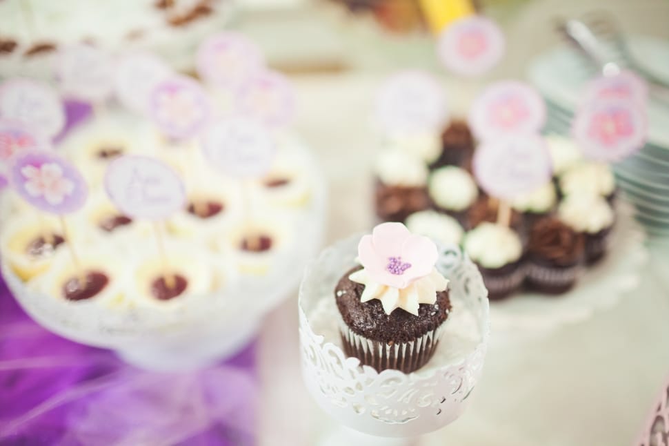 cupcake, toppers, cream, icing, cupcake, sweet food preview