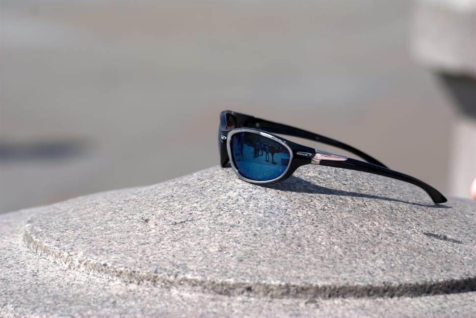 black frame blue lens sunglasses preview