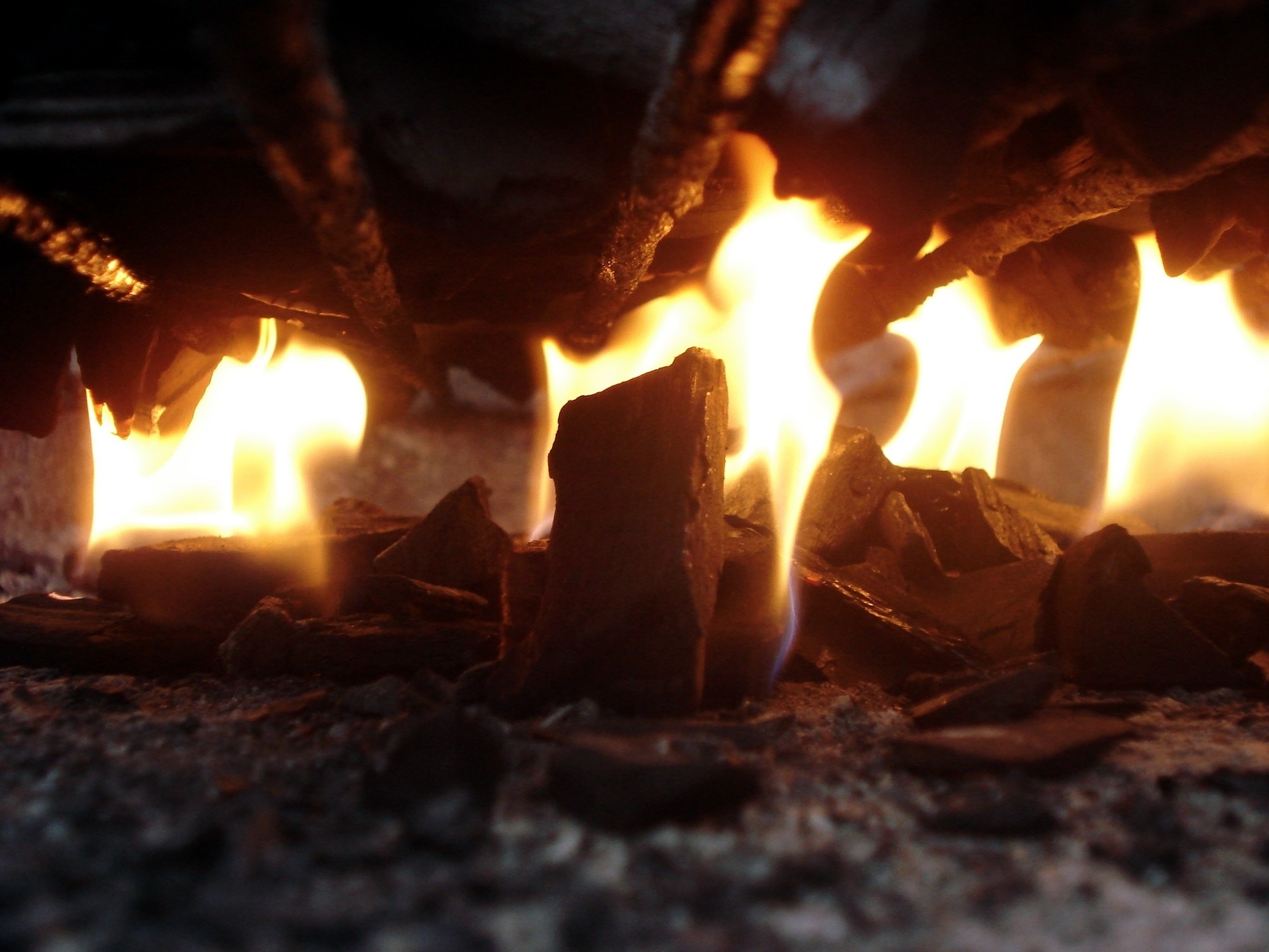 closeup photography of bonfire