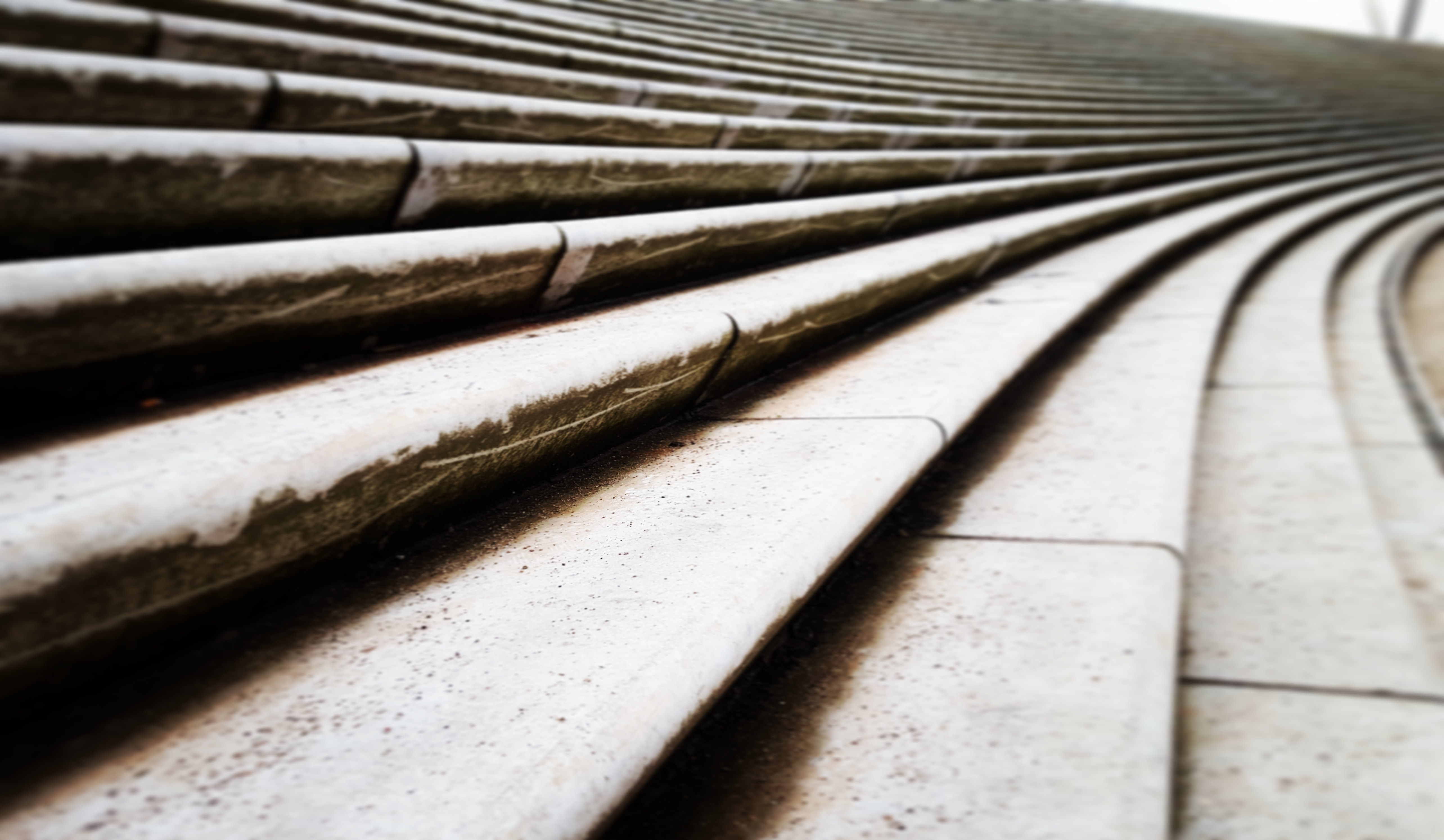 gray concrete stair steps