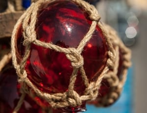 Rope, Fishing, Float, Glass, close-up, focus on foreground thumbnail