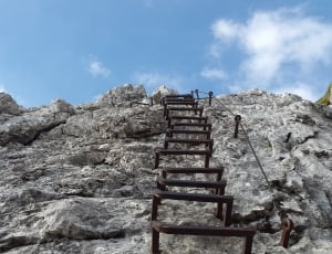 Ladder Rungs, Head, Alpspitze, Climbing, sky, cloud - sky thumbnail