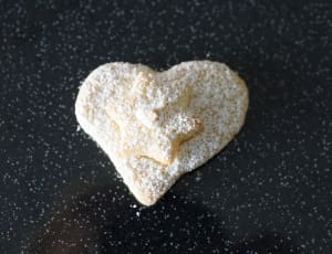 white heart shaped dough thumbnail