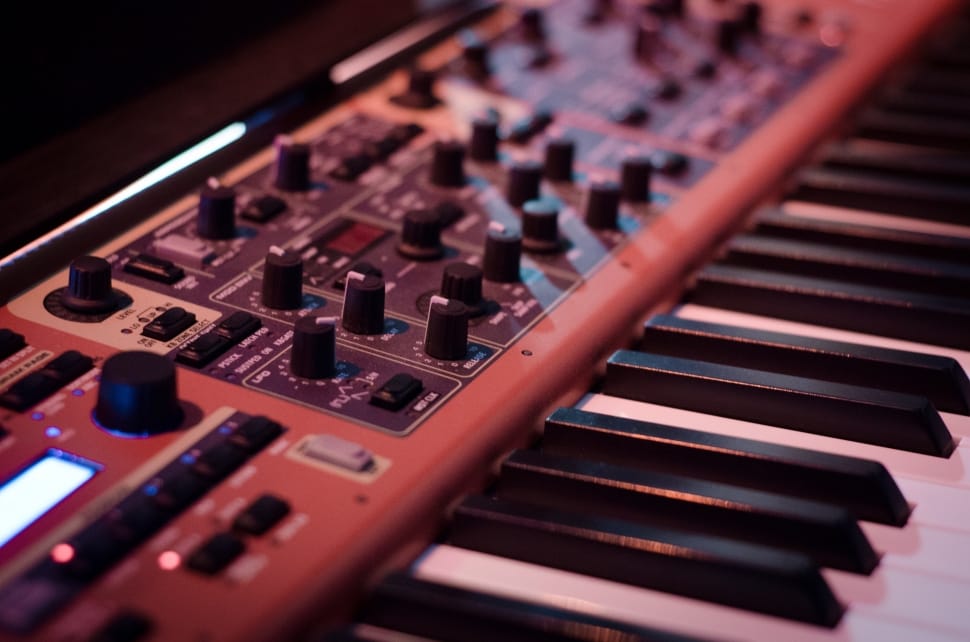 Synthesizer, Instrument, Sound, Music, music, close-up preview