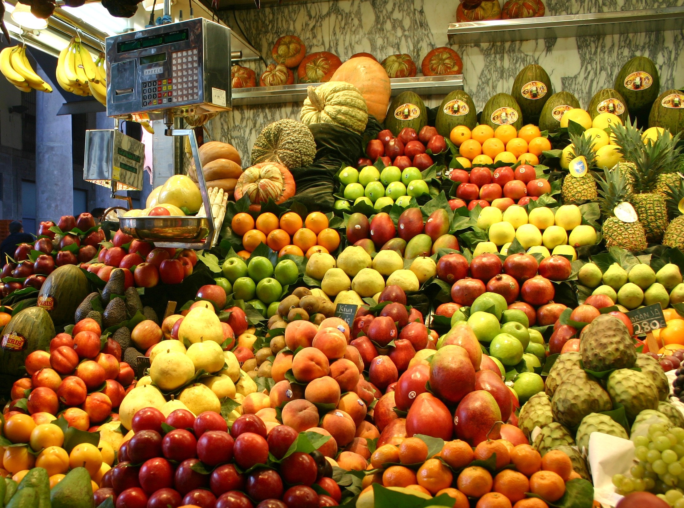 Fruits, Market, Stall, Vegetables, fruit, food and drink