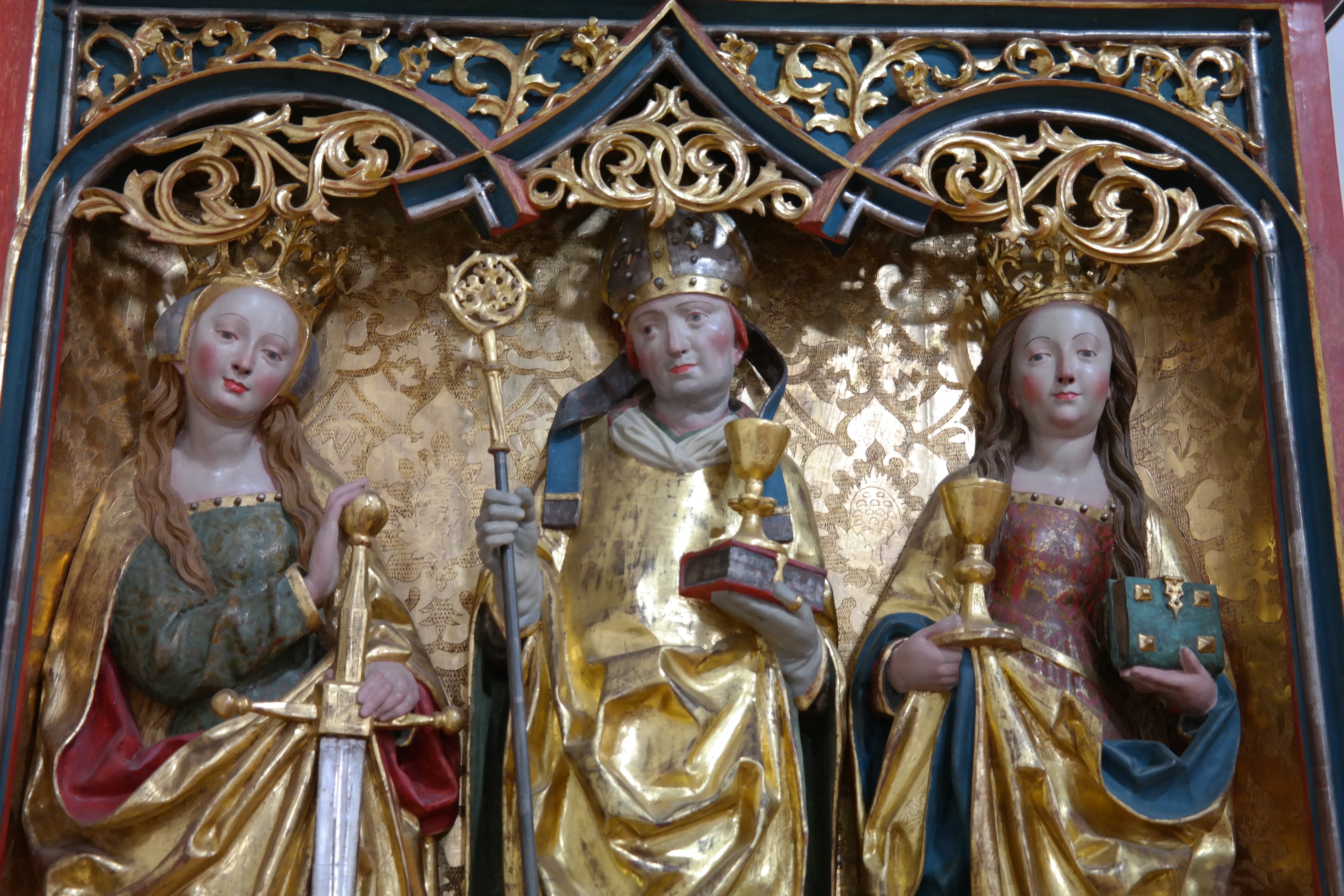religious figurine embossed artwork
