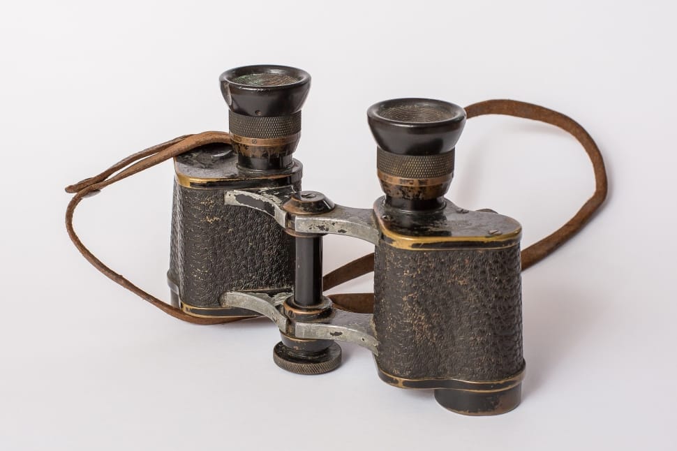 black and brown vintage binocular preview