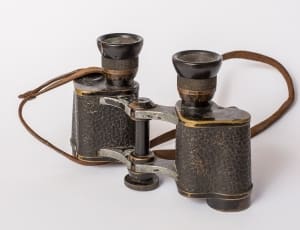 black and brown vintage binocular thumbnail
