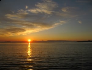 blue sea and sunset thumbnail