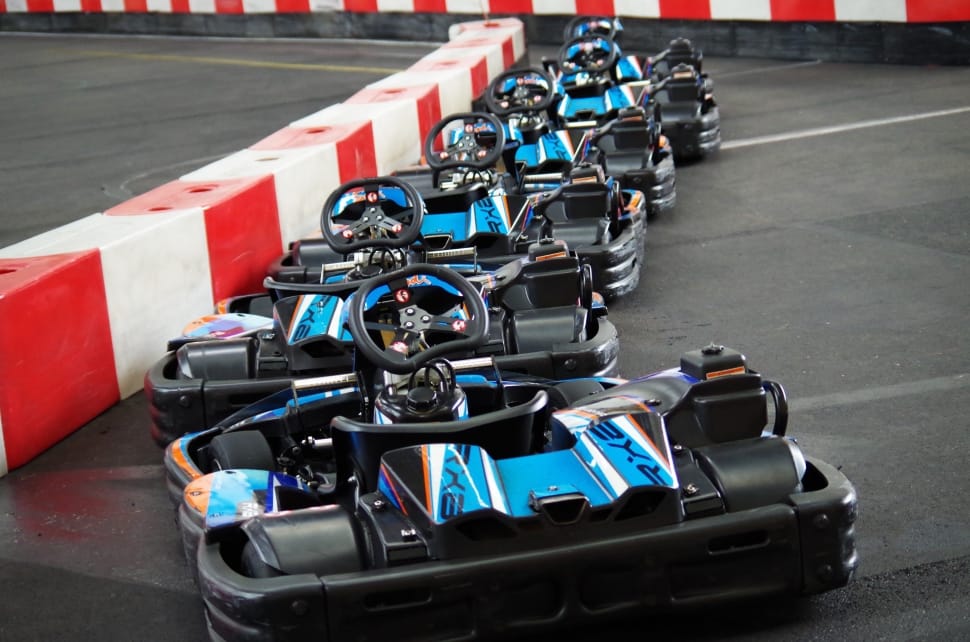 black and blue go kart preview