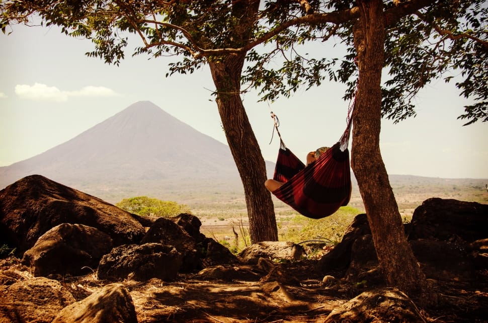 red portable hammock swing preview
