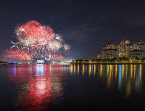 fireworks, city, urban, night, night, firework display thumbnail
