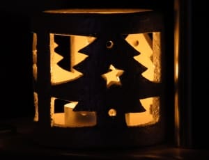 Windlight, Christmas Tree, Christmas, illuminated, night thumbnail