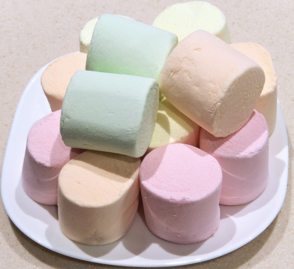Jumbo Marshmallows, Fruit Flavor, Sweet, pink color, food and drink preview