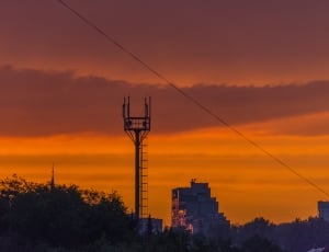 black tower during sunset thumbnail