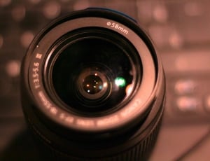 black 58mm prime canon lens thumbnail