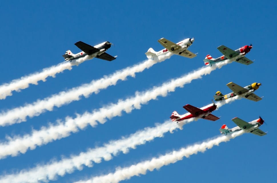 Aviation, Airplane, Formation, Fly, Sky, airshow, airplane preview