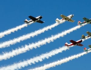 Aviation, Airplane, Formation, Fly, Sky, airshow, airplane thumbnail