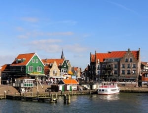 Clouds, Sky, Boats, Netherlands, Ships, building exterior, house thumbnail