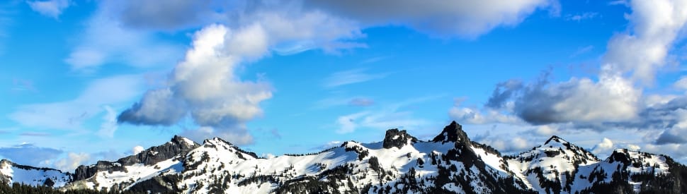 snow covered mountain photo preview