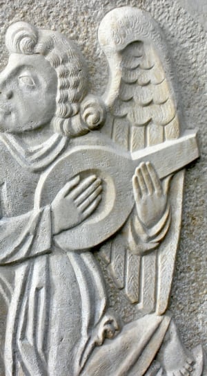 Music, Relief, Angel, Stone, history, bas relief thumbnail
