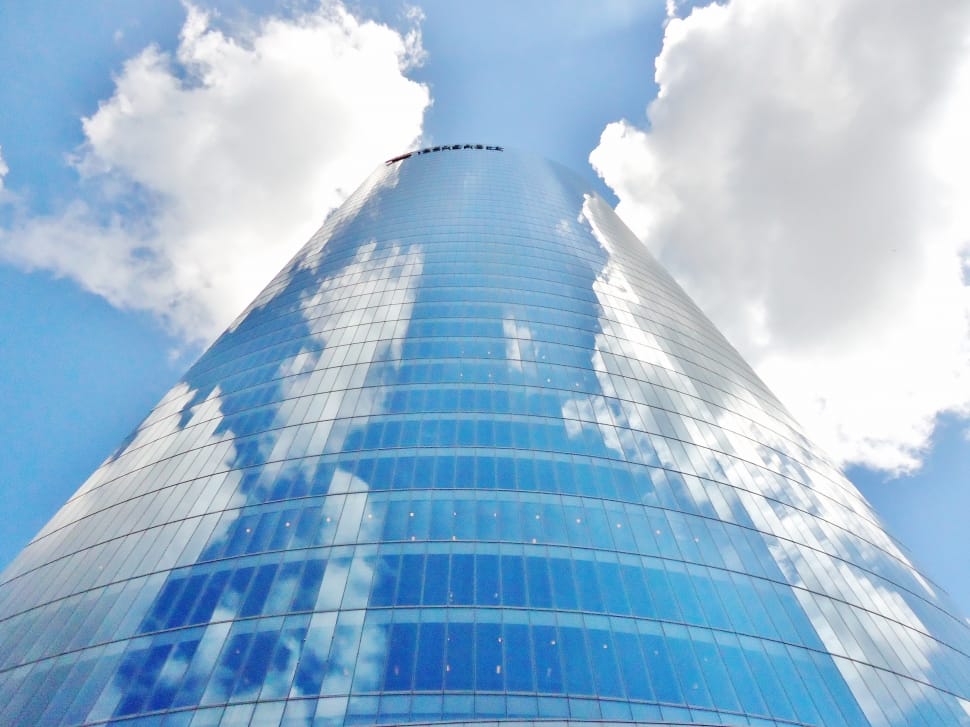 Tower, Sky, Reflections, Building, Blue, sky, blue preview