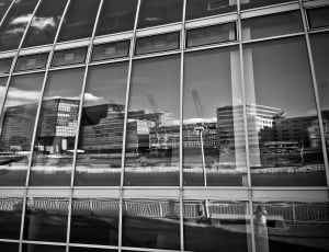 grey scale photography of buildings thumbnail
