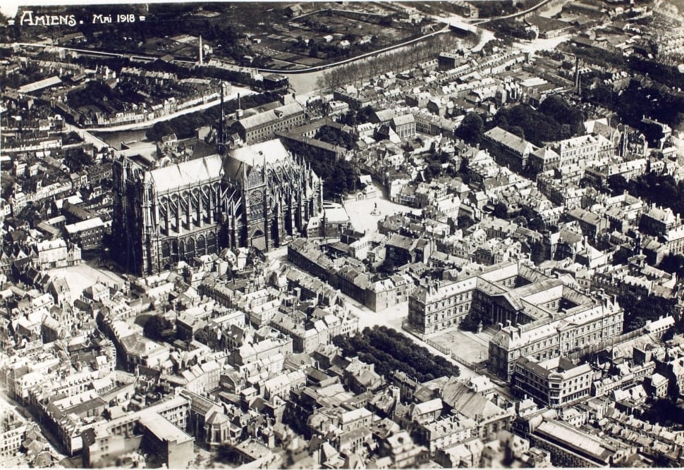 aerial view of church preview