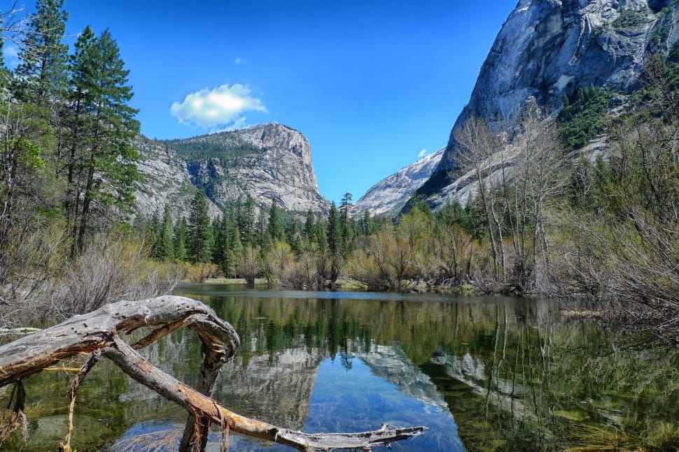 Yosemite National Park, Mirror Lake, reflection, mountain preview