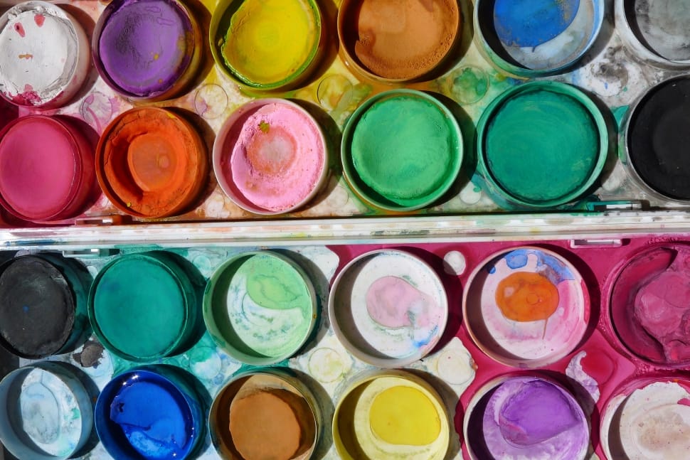 Paintbox, Paint, Art, School Kids, multi colored, in a row preview