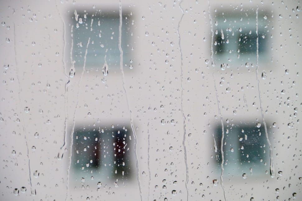Raindrop, Weather, Rain, Drop-Running, window, glass - material preview