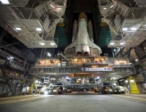 Discovery Space Shuttle, Rollout, factory, industry thumbnail