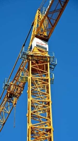 yellow construction crane thumbnail