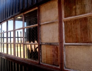brown wooden frame windows thumbnail
