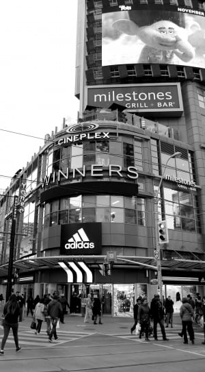 monochrome, black and white, urban, city, building exterior, text thumbnail
