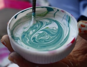 white and green paint thumbnail