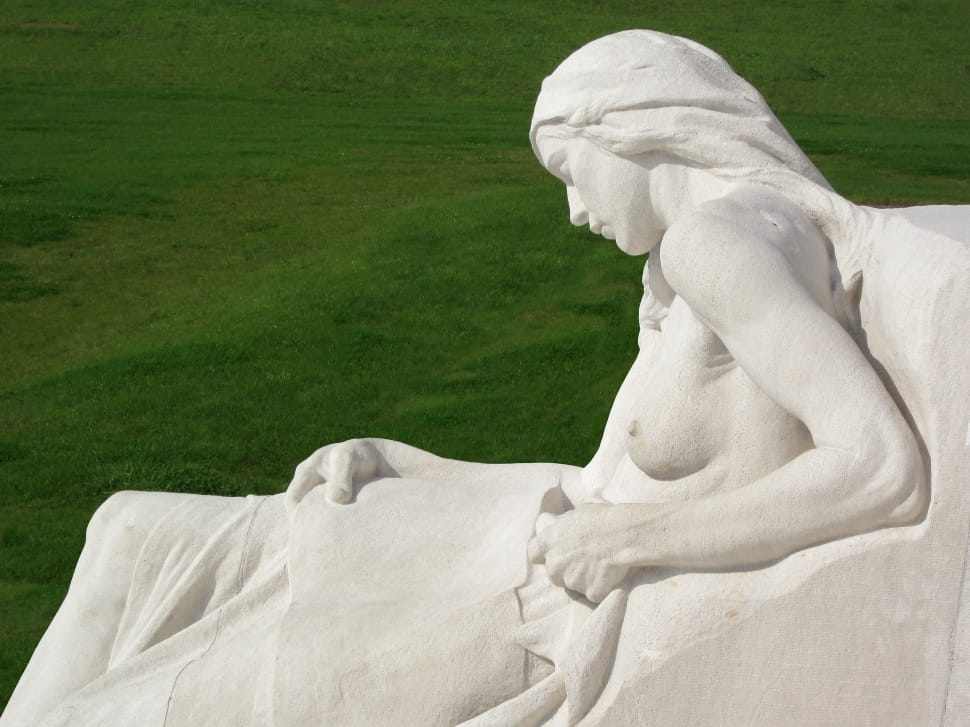 white nude woman concrete statue preview