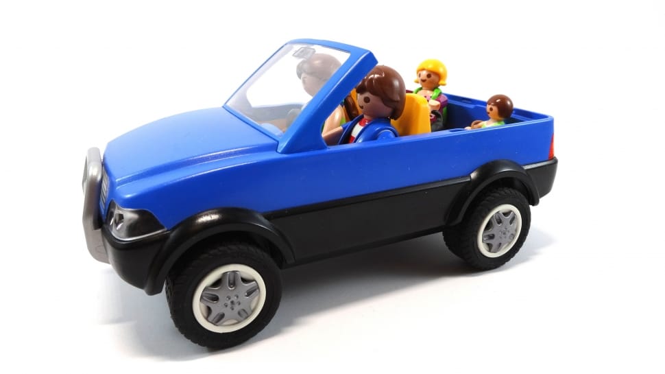 blue lego toy car preview