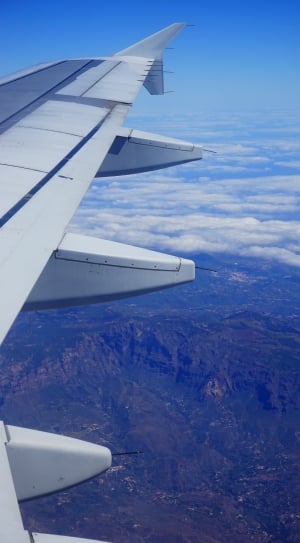 white airplane wing with winglet thumbnail