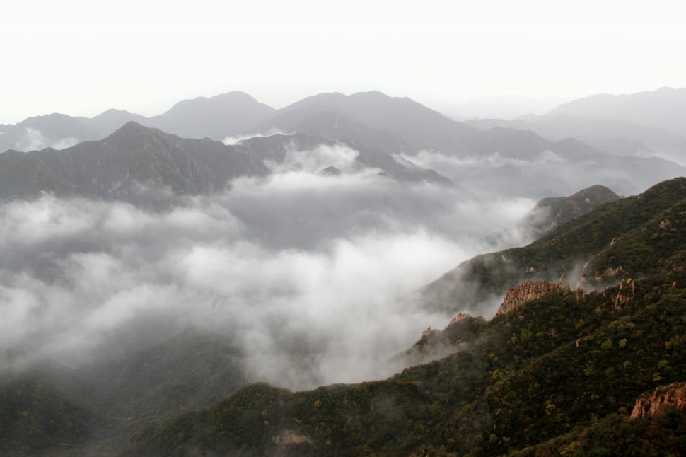 mountain view with clouds preview