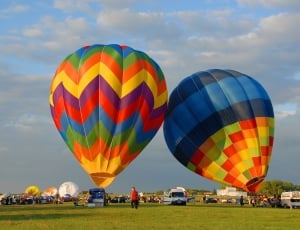 2 multicolored air balloons thumbnail