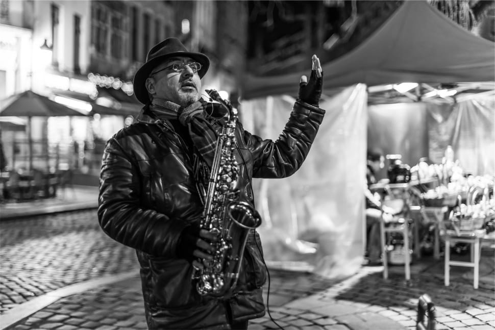 man playing saxophone preview