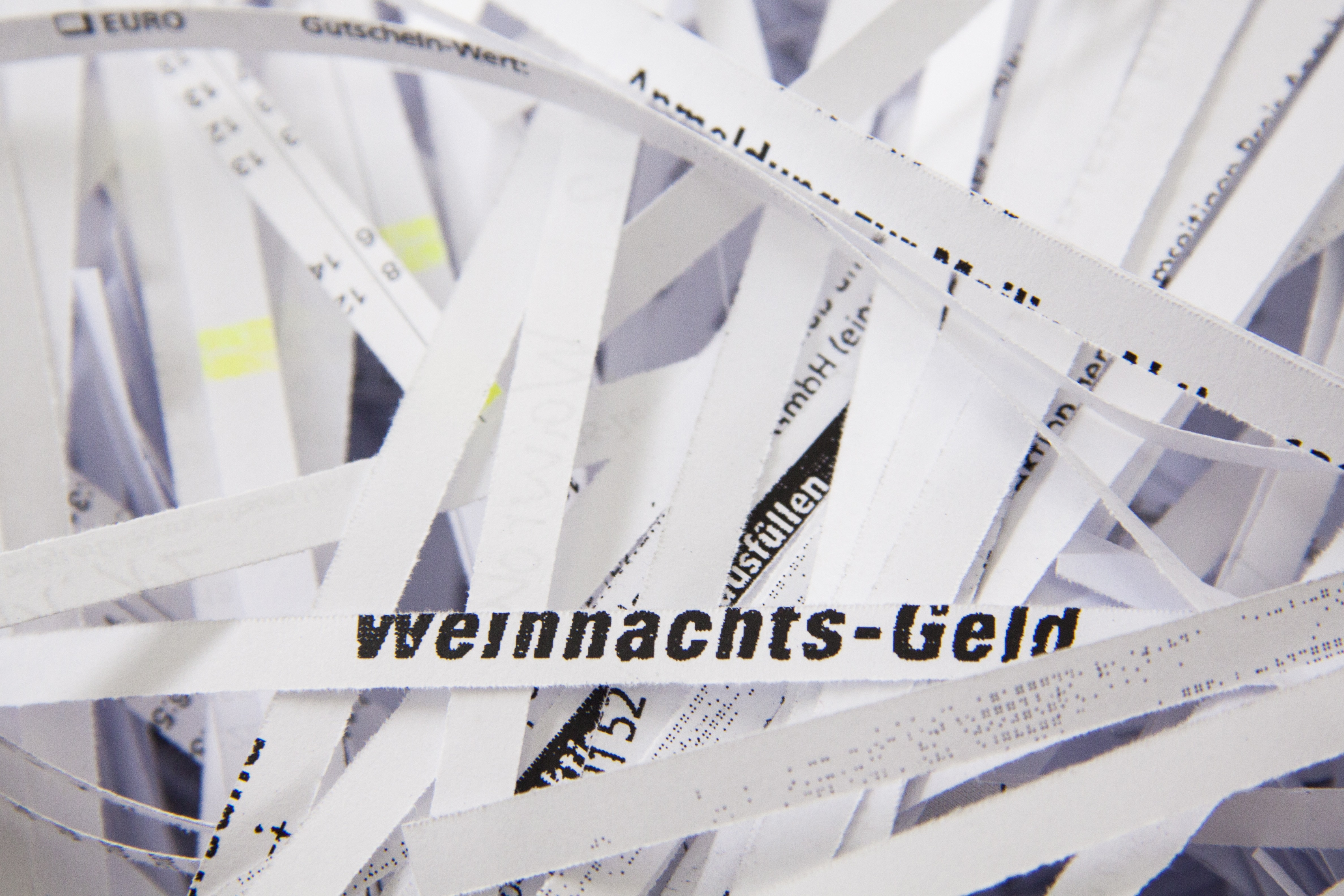 Weinnachts-Geld printed paper