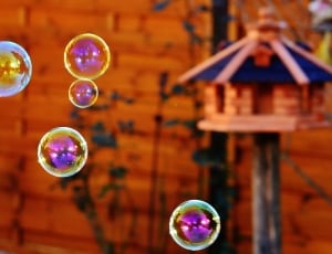 Colorful, Balls, Soap Bubbles, bubble, focus on foreground thumbnail