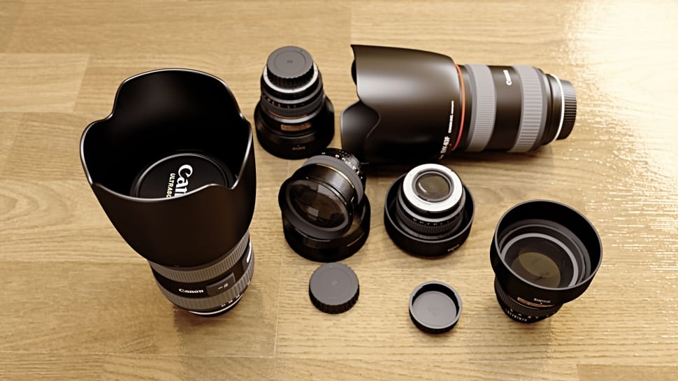 camera lens set preview