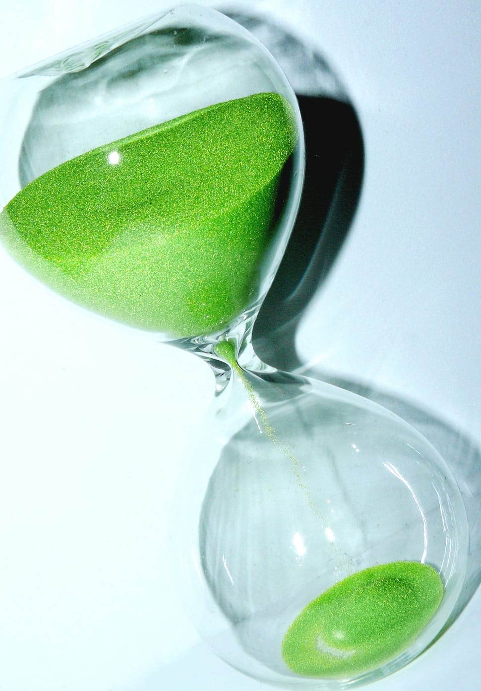 hourglass with green sand preview