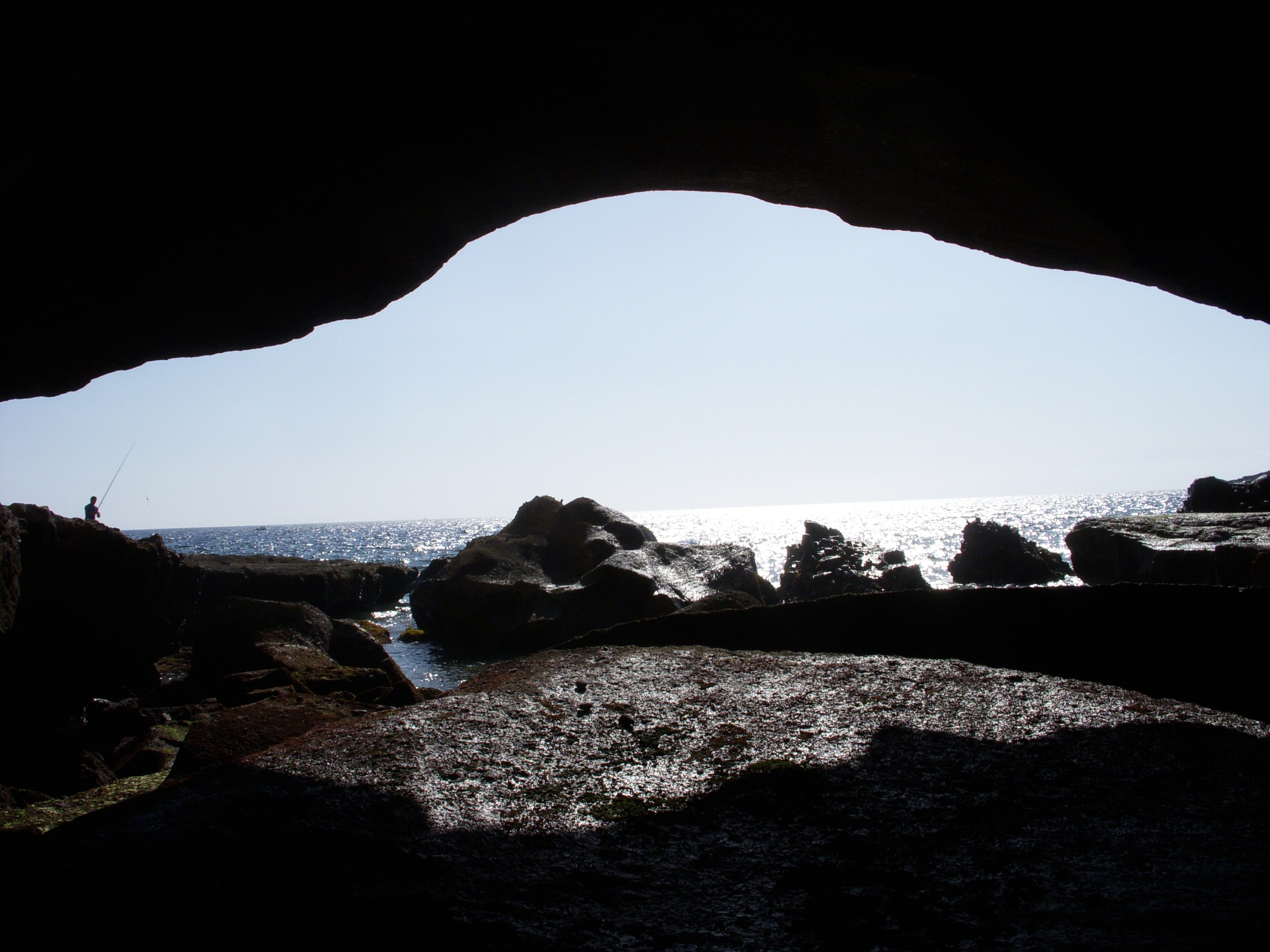 black stoney cave